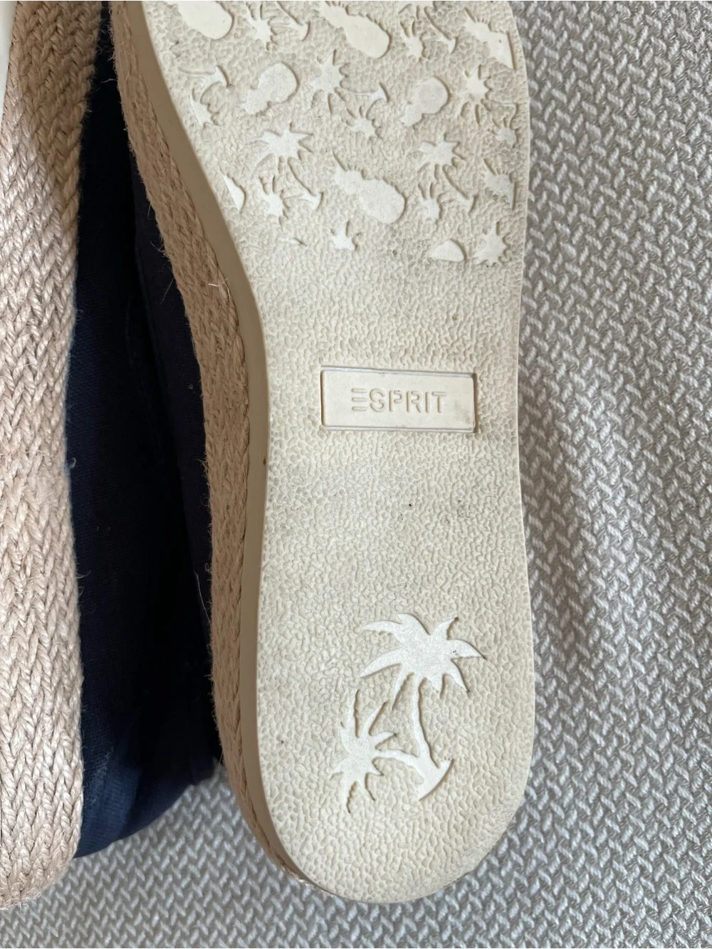 Espirit Women's Nadine Navy Blue Slip On Espadrilles Size 9.5